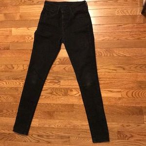 High rise Levi skinny jeans